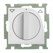 Выключатель для жалюзи поворотный без фиксации ABB Basic 55 цвет белый шале (2723 UCDR-96-5)
