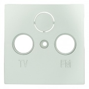 Накладка розетки TV+FM+SAT 2(3)  (серебристый металлик) LK60