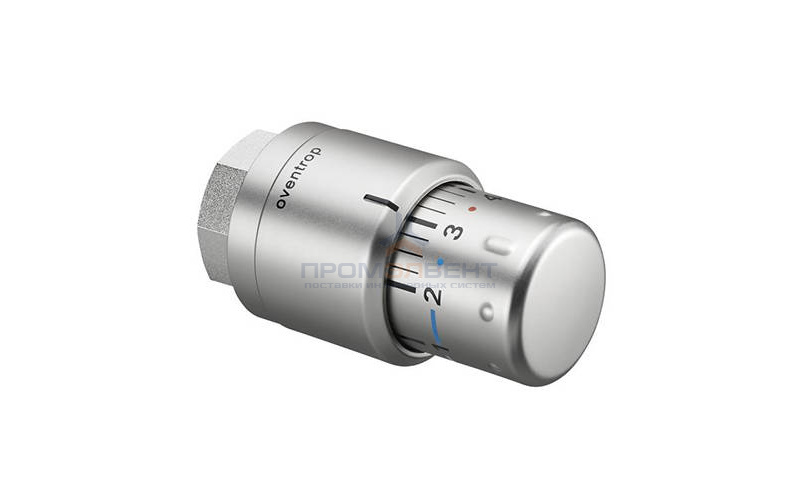 Головка термостатическая Oventrop Uni SH - M30x1.5 (регулировка 7-28°C, цвет матовая сталь)