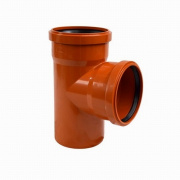 Тройник 87° для наружной канализации СИНИКОН НПВХ - 200