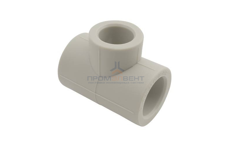 Тройник переходной FV-Plast - 40 × 25 × 40 (для полипропиленовых труб под пайку, цвет серый)