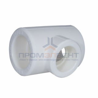 Тройник переходной KALDE - 40 x 20 x 40 (для полипропиленовых труб под пайку, цвет белый)