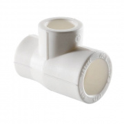 Тройник переходной VALTEC VTp.735 - 32 x 25 x 32 (для полипропиленовых труб под пайку, цвет белый)