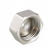 Заглушка VALTEC VTr.590 - 3/4" (резьбовая, латунь никелированная)