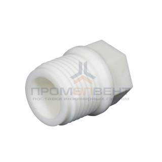 Заглушка с наружной резьбой KALDE - 3/4" (для полипропиленовых труб, цвет белый)