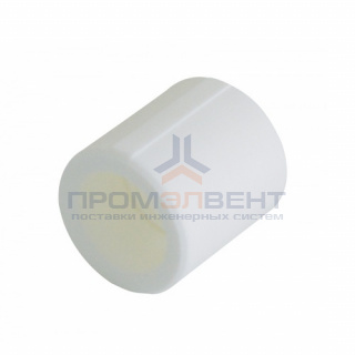 Муфта KALDE - 63 (для полипропиленовых труб под пайку, цвет белый)