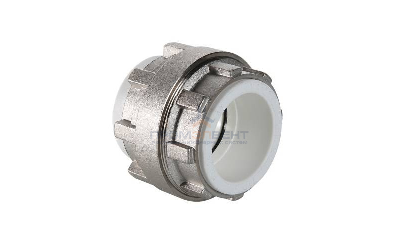 Муфта разъемная VALTEC VTp.763 - 50 (для полипропиленовых труб под пайку, цвет белый)