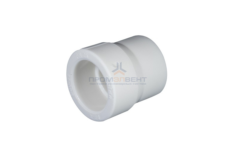 Муфта редукционная KALDE - 50 x 40 (для полипропиленовых труб под пайку, цвет белый)