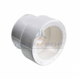 Муфта редукционная VALTEC VTp.705 - 50 x 25 (для полипропиленовых труб под пайку, цвет белый)
