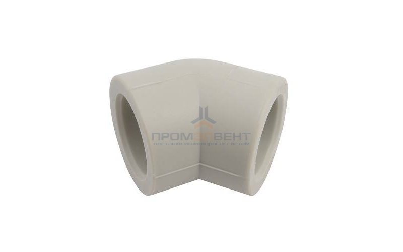 Отвод 45° FV-Plast - 20 (для полипропиленовых труб под пайку, цвет серый)