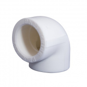 Отвод 90° KALDE - 32 (для полипропиленовых труб под пайку, цвет белый)