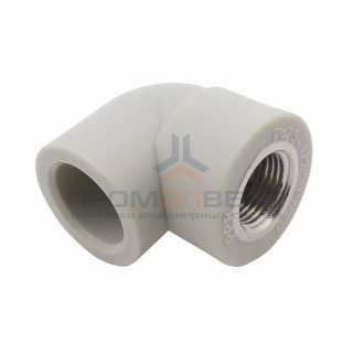 Переход на внутреннюю резьбу угловой FV-Plast - 32 x 1" (для полипропиленовых труб, цвет серый)