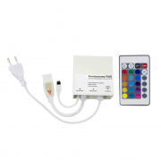 C4-13 Контроллер RGB 220В, 300 Вт, IP44, ИК-пульт 24 кнопки, для ленты smd 5050
