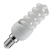 Лампа энергосберегающая ESL QL7 9W 4200K E14 спираль d32x90 белая