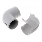 Соединитель угловой разборный для труб ПВХ d20мм [уп. 50шт]