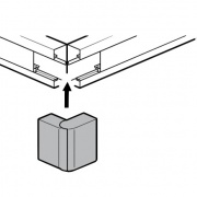 Внешний угол 15x10мм Legrand METRA