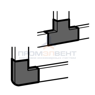 Угол плоский/тройник 60x40мм Legrand METRA