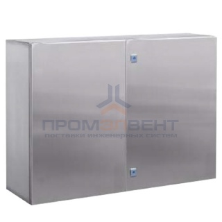 Навесной шкаф CE из нержавеющей стали (AISI 304), двухдверный, 1000 x 1000 x 300мм, без фланца