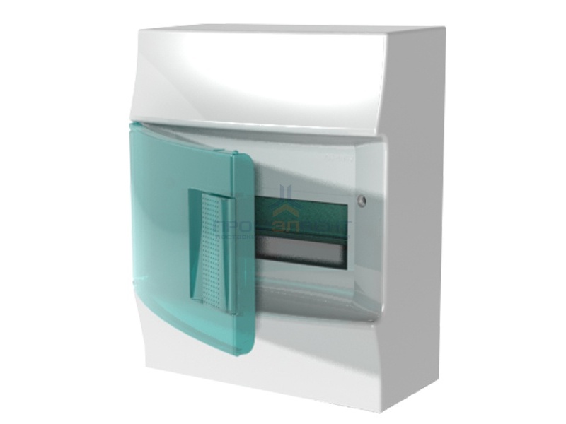 Бокс настенный ABB Mistral41 8М зеленая дверь без клеммного блока