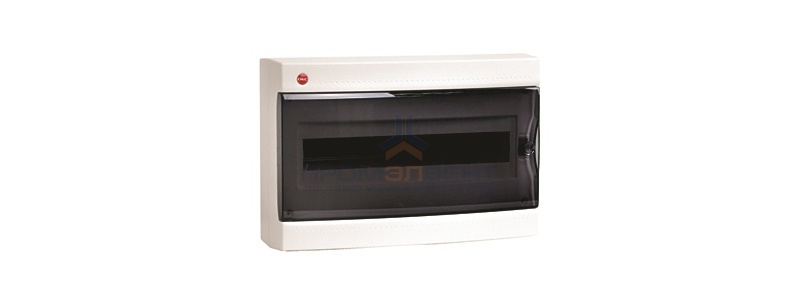 Щиток настенный DKC на 18 модулей IP41 белый с прозрачной дверцей