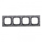 Рамка 4-постовая из декоративного камня (серый гранит) LK60